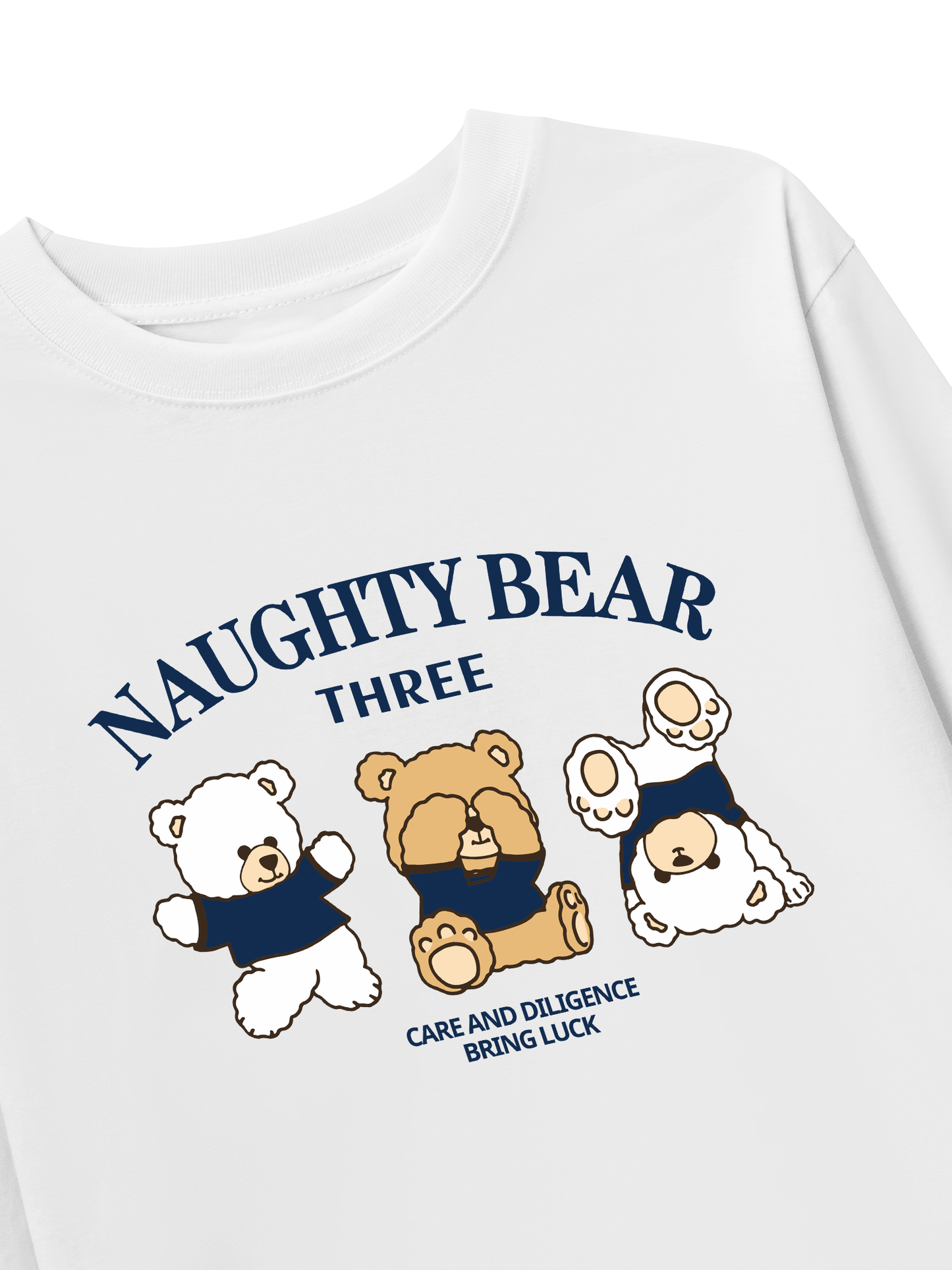 Áo Thun Dài Tay Naughty Bear Three