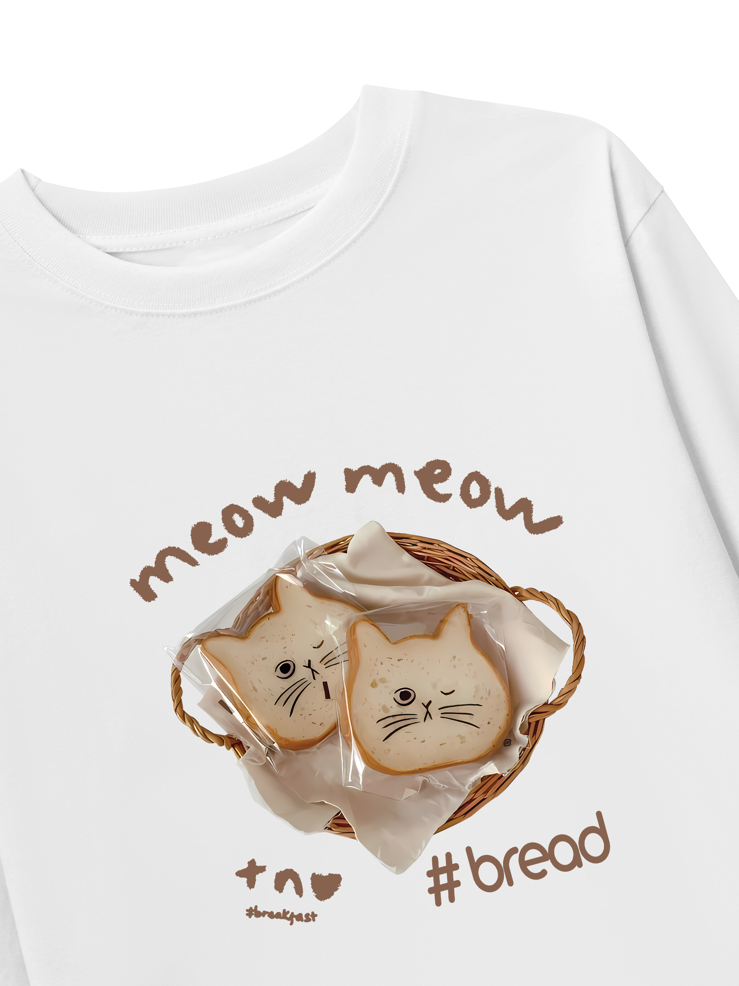 Áo Thun Dài Tay Sweet Pastry Meow Meow Bead
