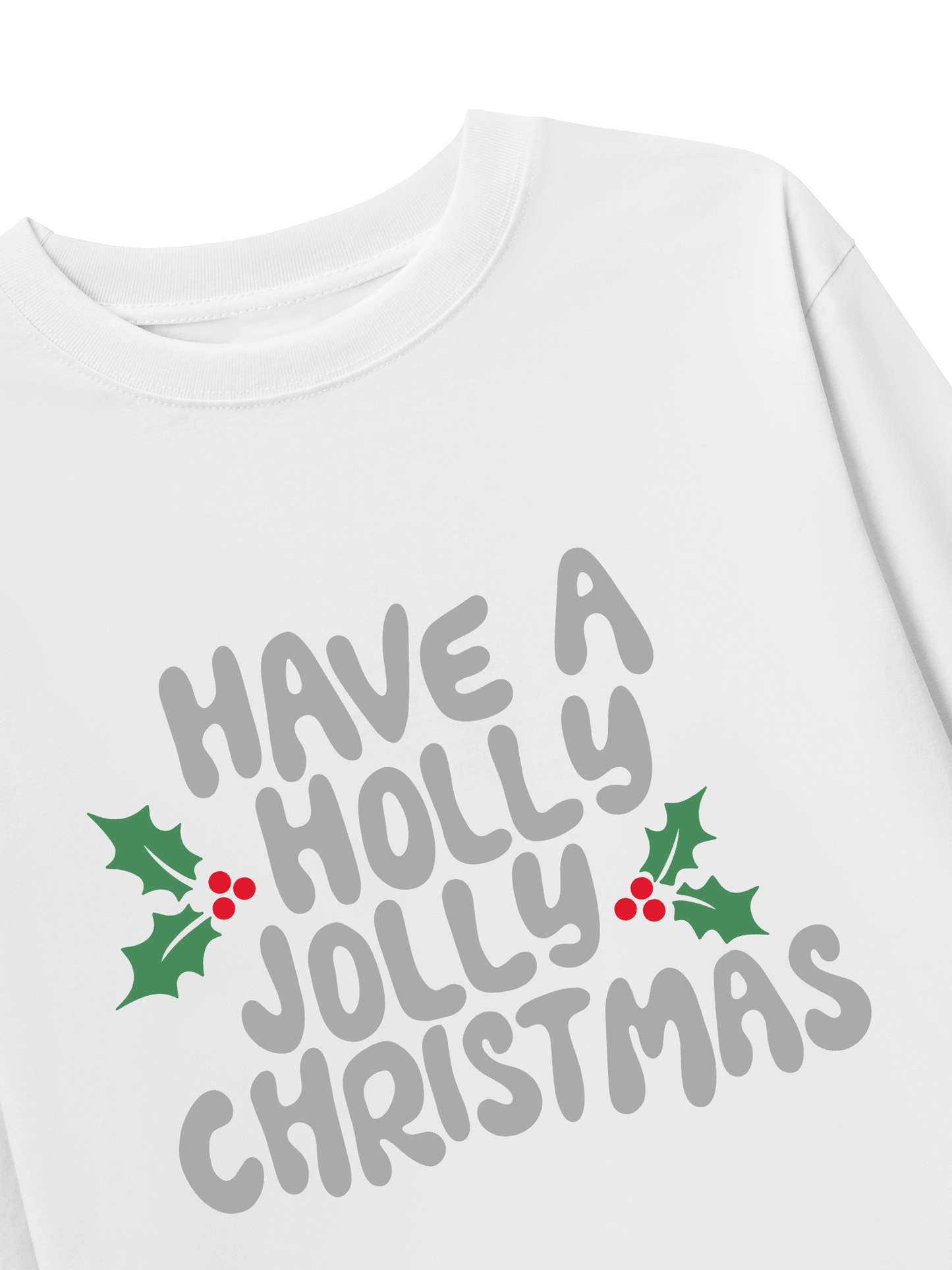 Áo Thun Dài Tay Holly Jolly Christmas