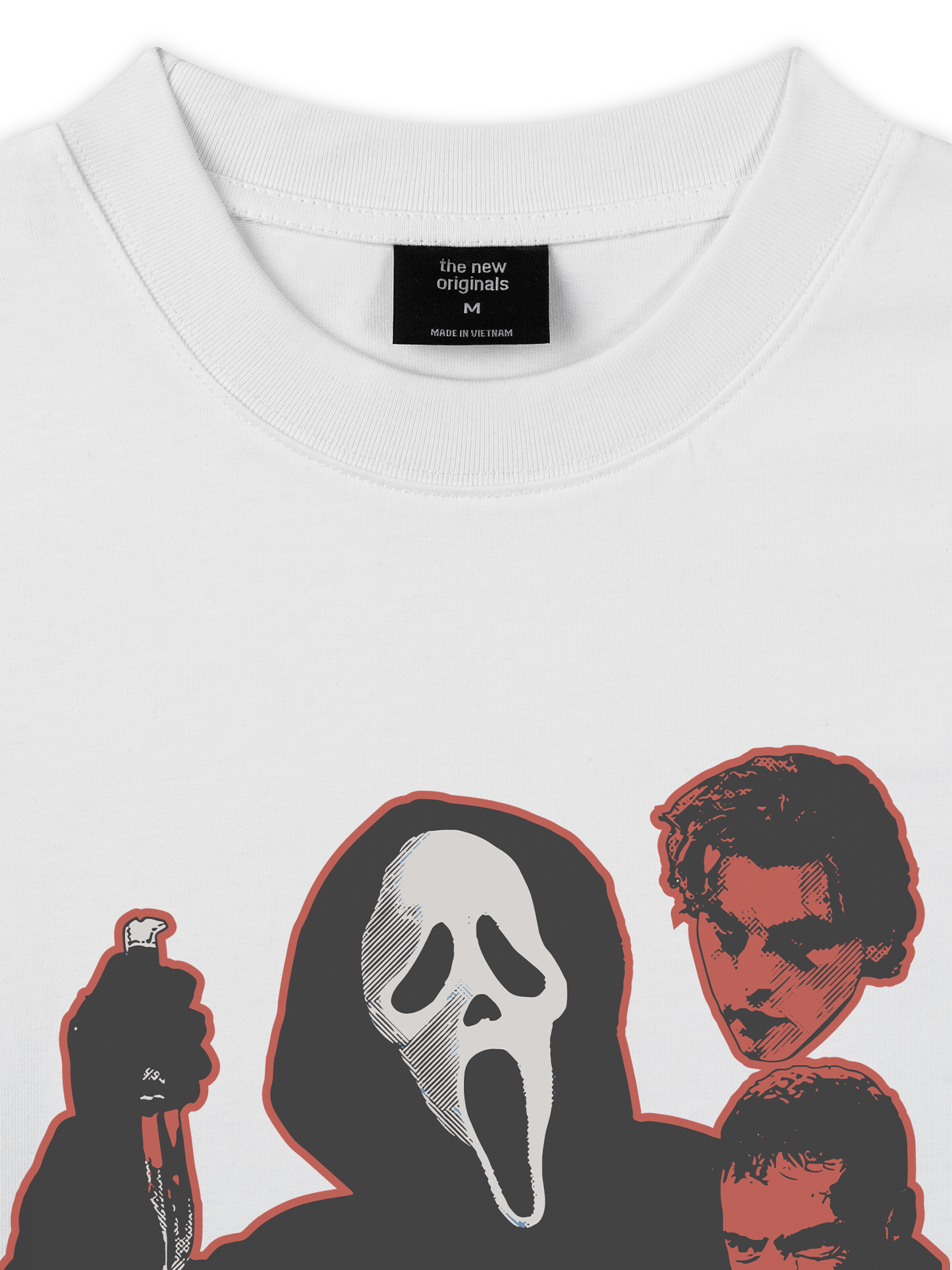 Áo Thun Relaxed Fit Movie The Scream Mask
