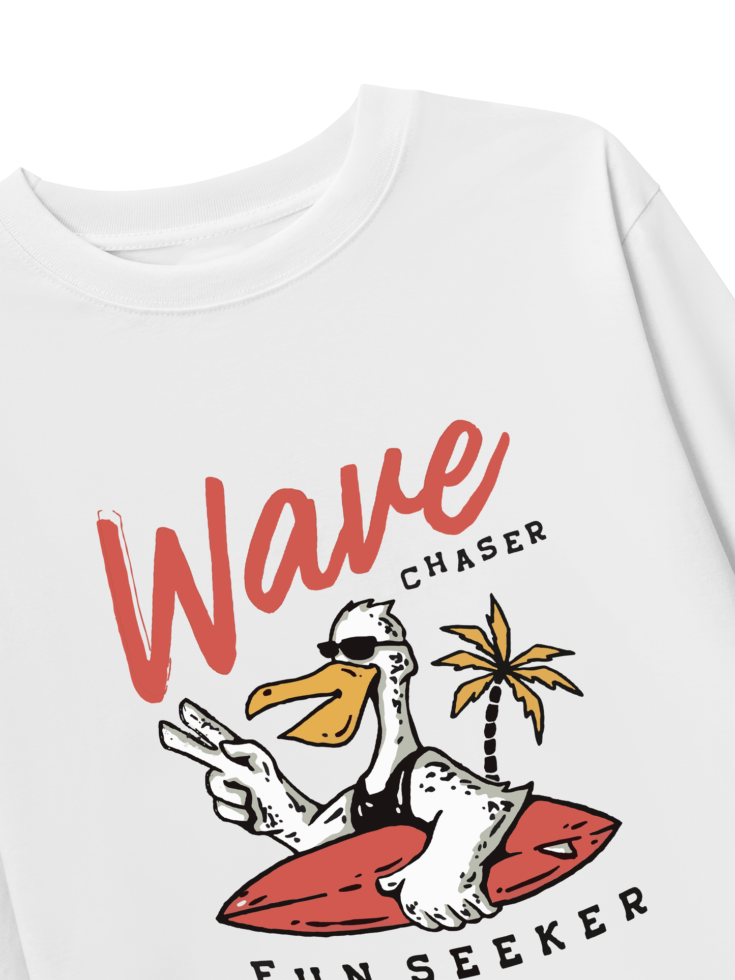 Áo Thun Dài Tay Ocean Duck Waves