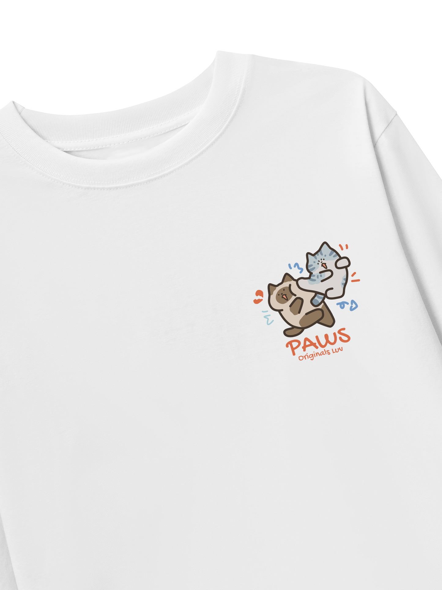 Áo Thun Dài Tay Paws Luv Cat Couple