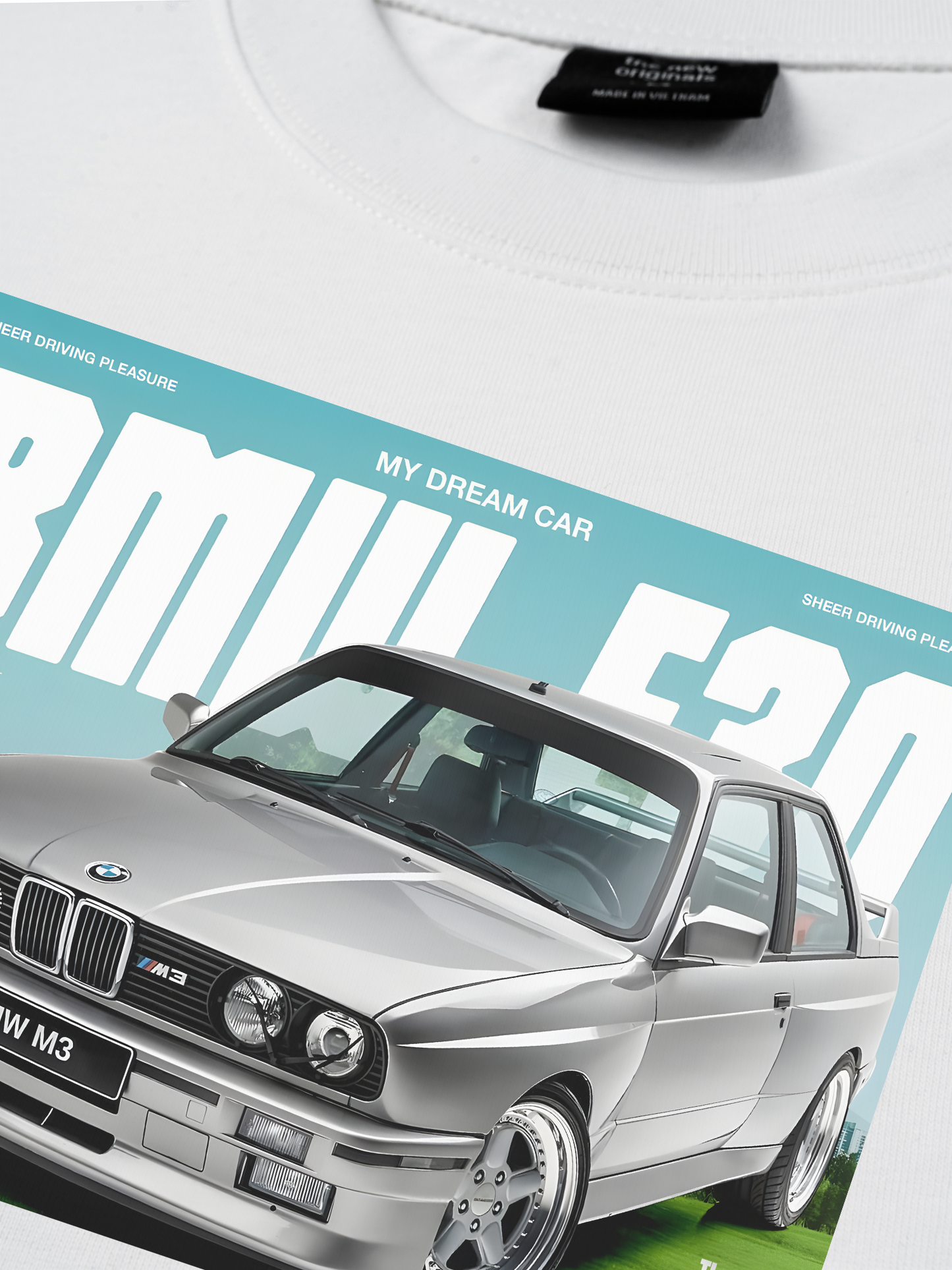 Áo Thun Relaxed Fit Car BMW E30 My Dream Car