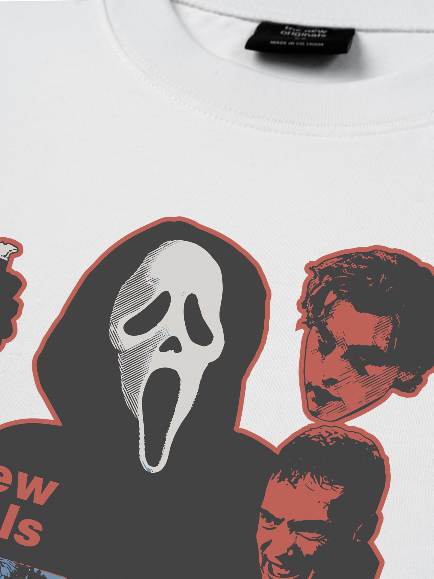 Áo Thun Relaxed Fit Movie The Scream Mask