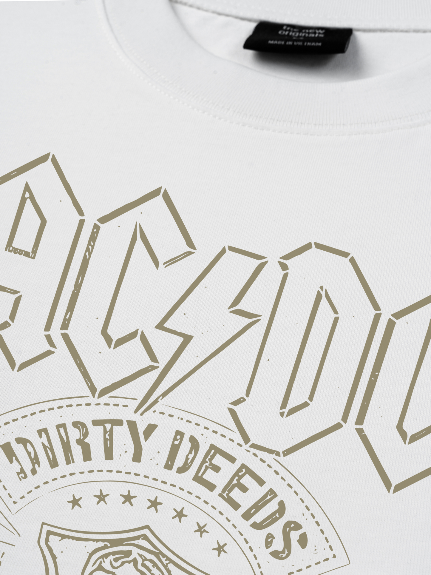 Áo Thun Relaxed Fit Music Rock AC DC Dirty Deeds Done Dirt Cheap