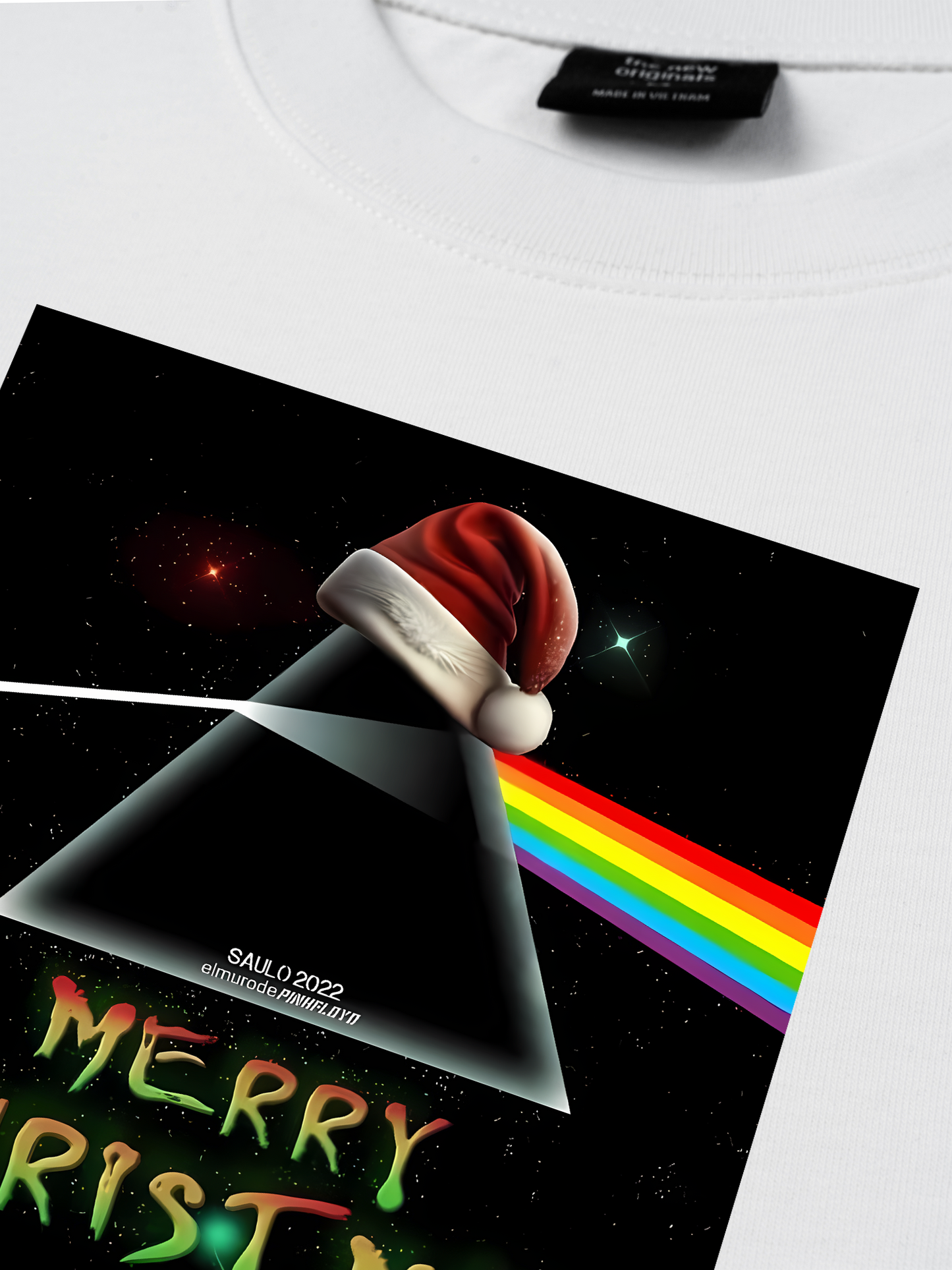 Áo Thun Relaxed Fit Pink Floyd Merry Christmas