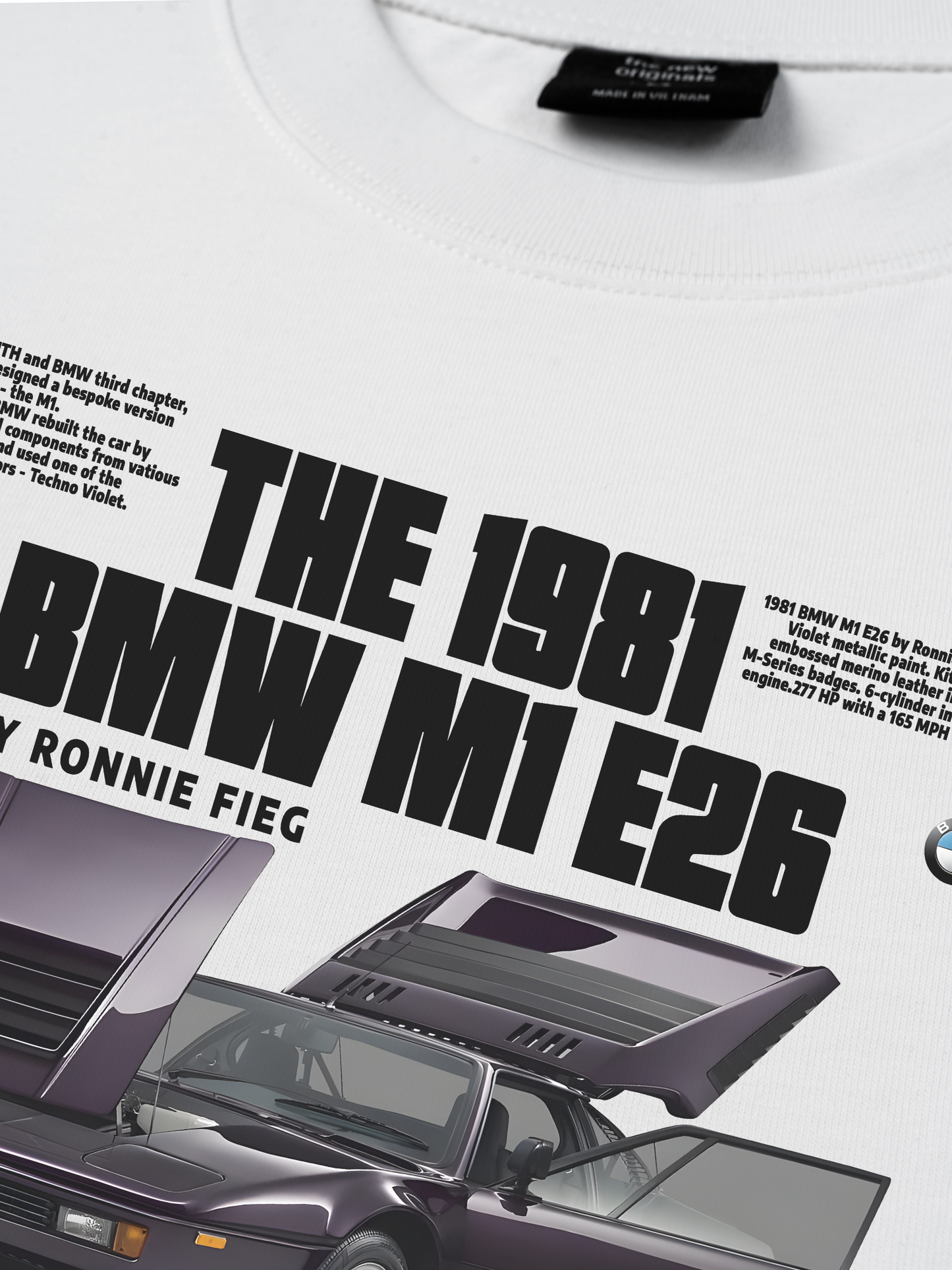 Áo Thun Relaxed Fit Car The 1981 BMW M1 E26