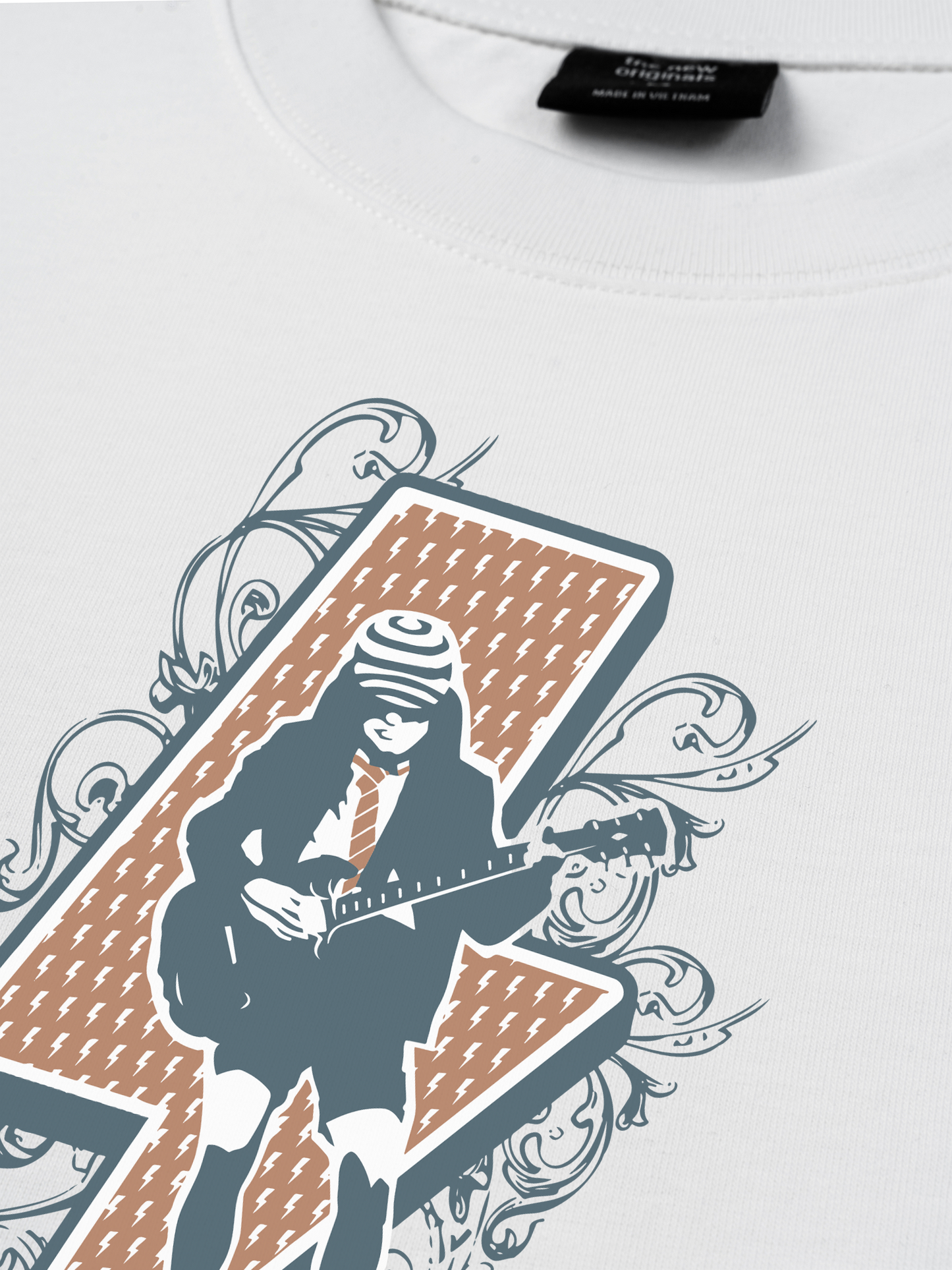 Áo Thun Relaxed Fit AC DC Retro Old Day