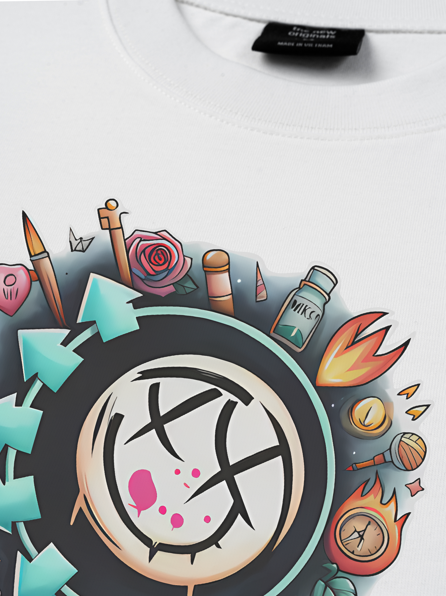 Áo Thun Relaxed Fit Blink 182 Watercolor