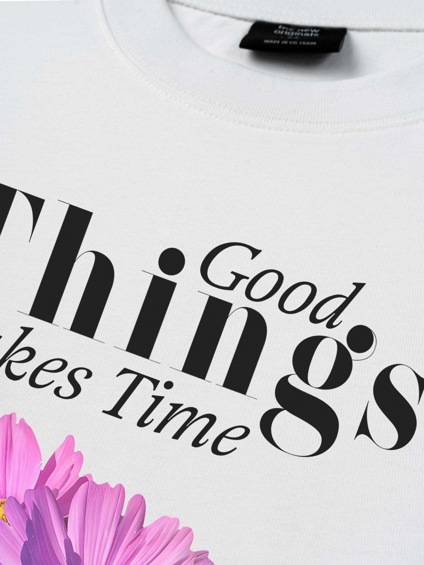 Áo Thun Relaxed Fit Iconic Good Things Take Time