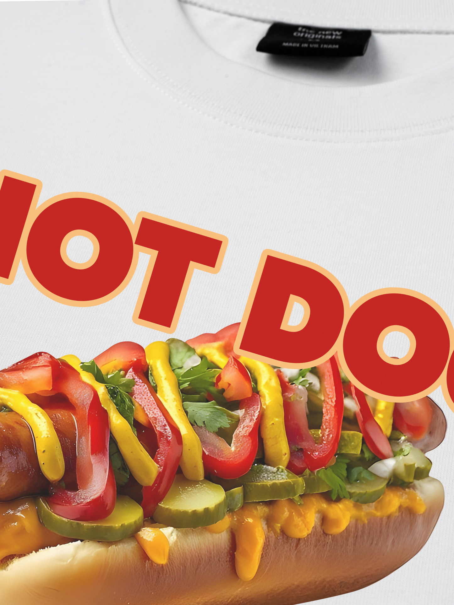 Áo Thun Relaxed Fit Foody Hot Dog