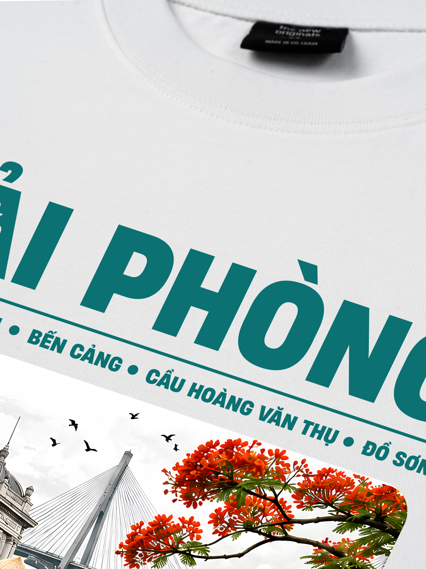 Áo Thun Relaxed Fit Thành Phố Cảng