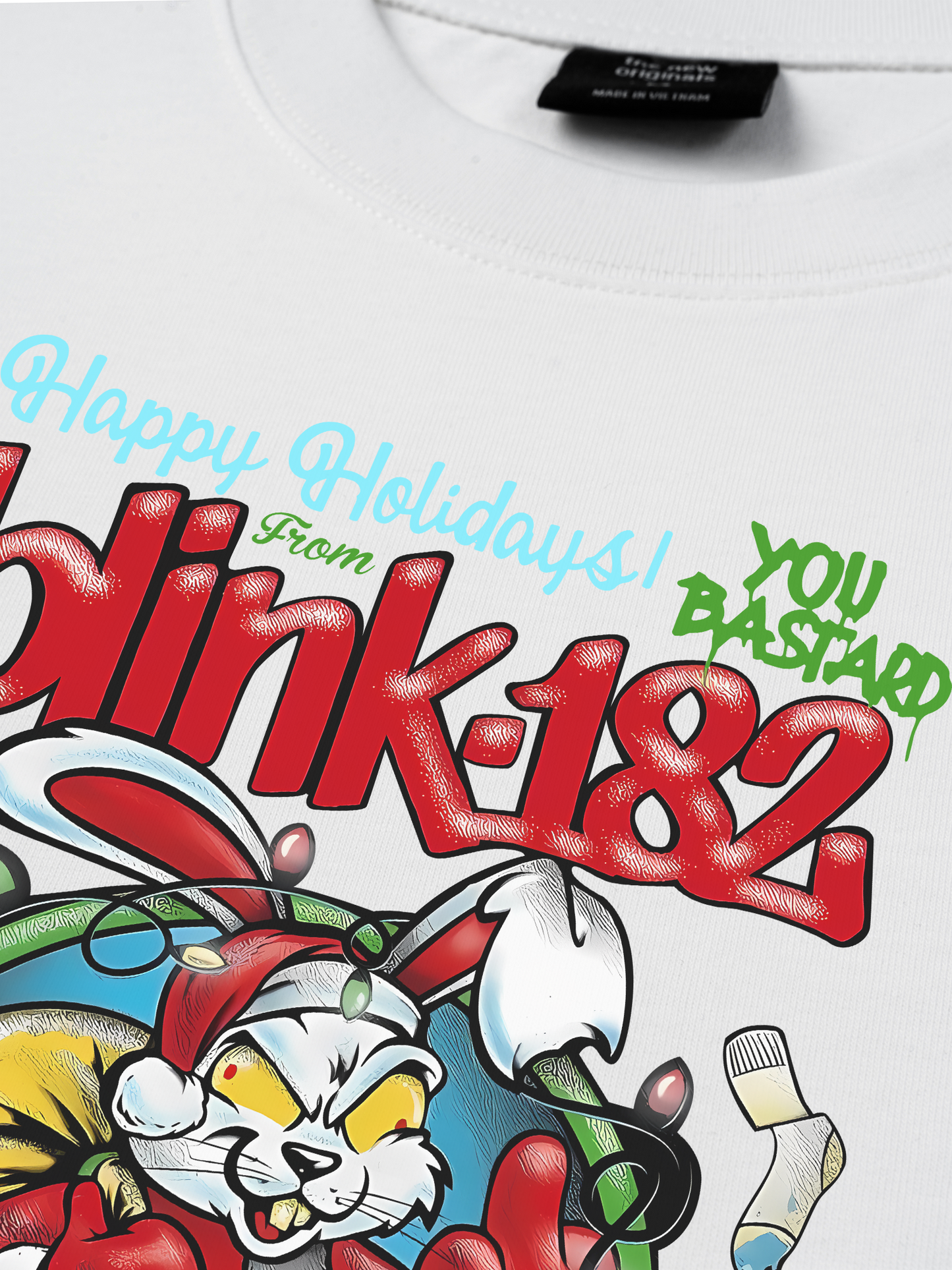 Áo Thun Relaxed Fit Blink 182 Happy Holidays