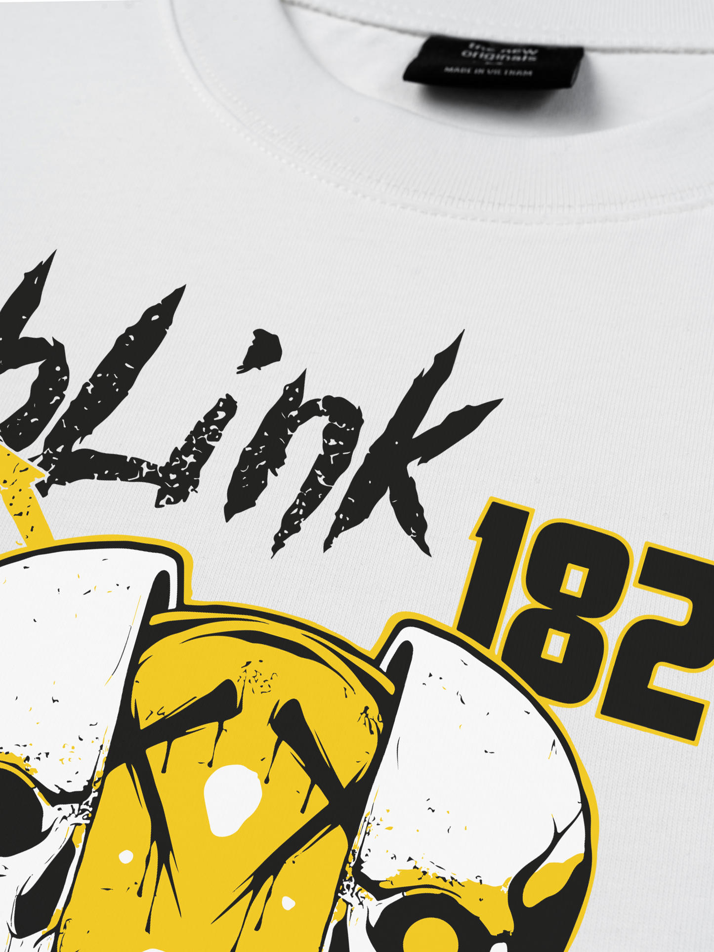 Áo Thun Relaxed Fit Blink 182 Skull Scary