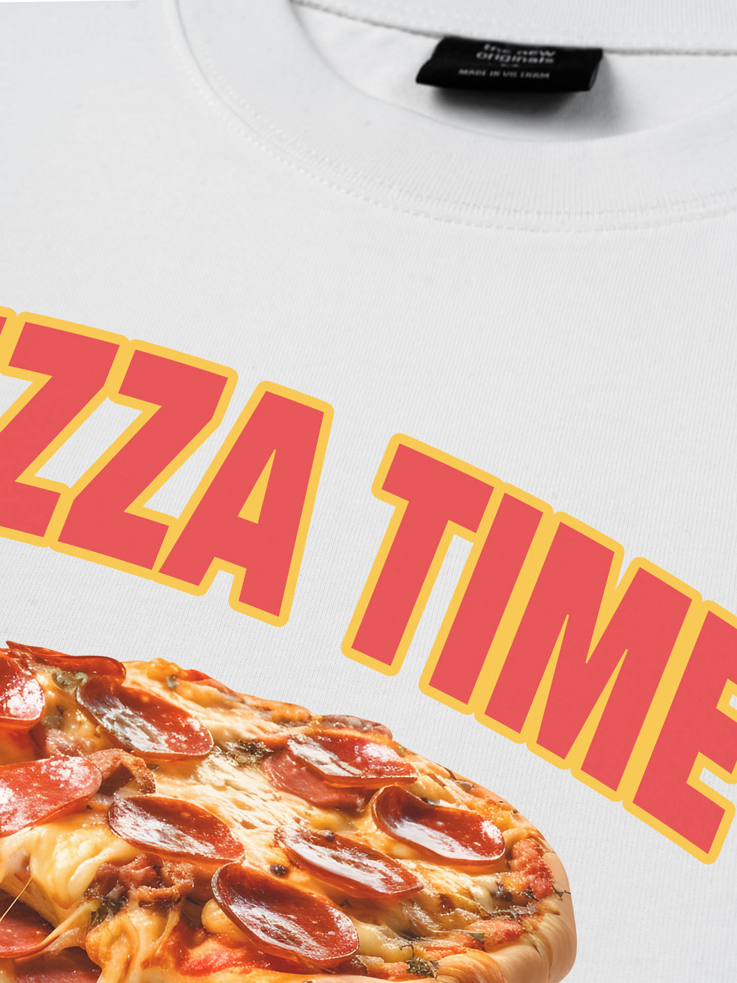 Áo Thun Relaxed Fit Foody Pizza Time