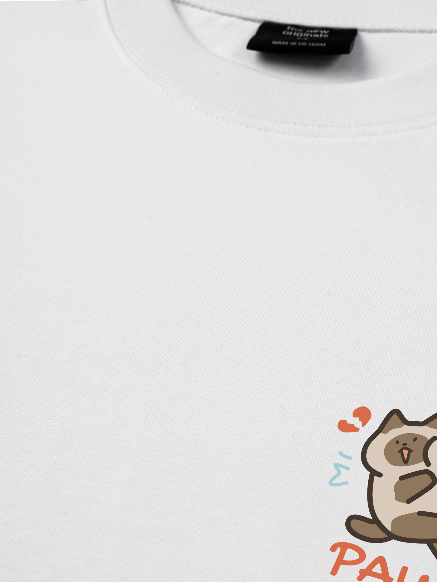Áo Thun Relaxed Fit Paws Luv Cat Couple