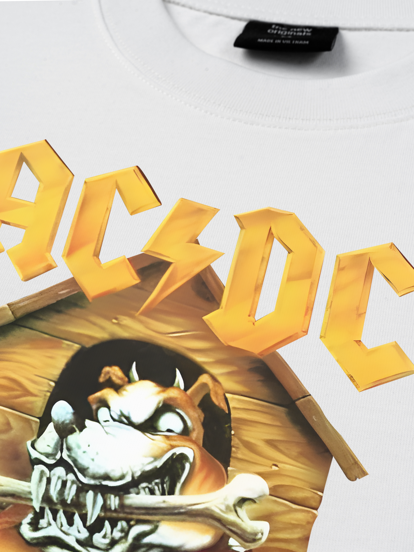 Áo Thun Relaxed Fit Music Rock AC DC Given The Dog A Bone