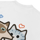 Áo Thun Relaxed Fit Yummy Luv Cat Couple