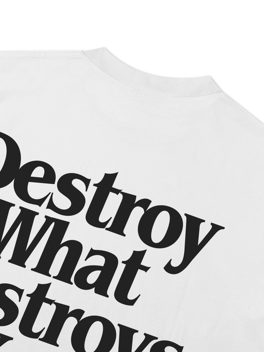 Áo Thun Relaxed Fit Life Vibe Destroy What Destroy You