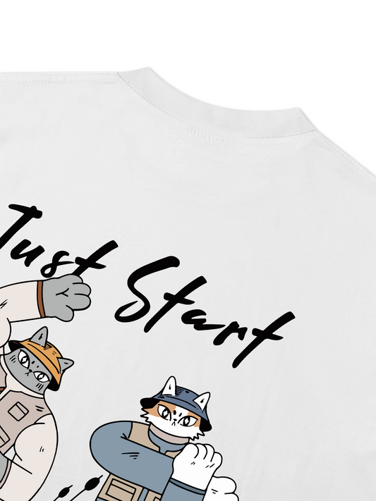 Áo Thun Relaxed Fit Just Start