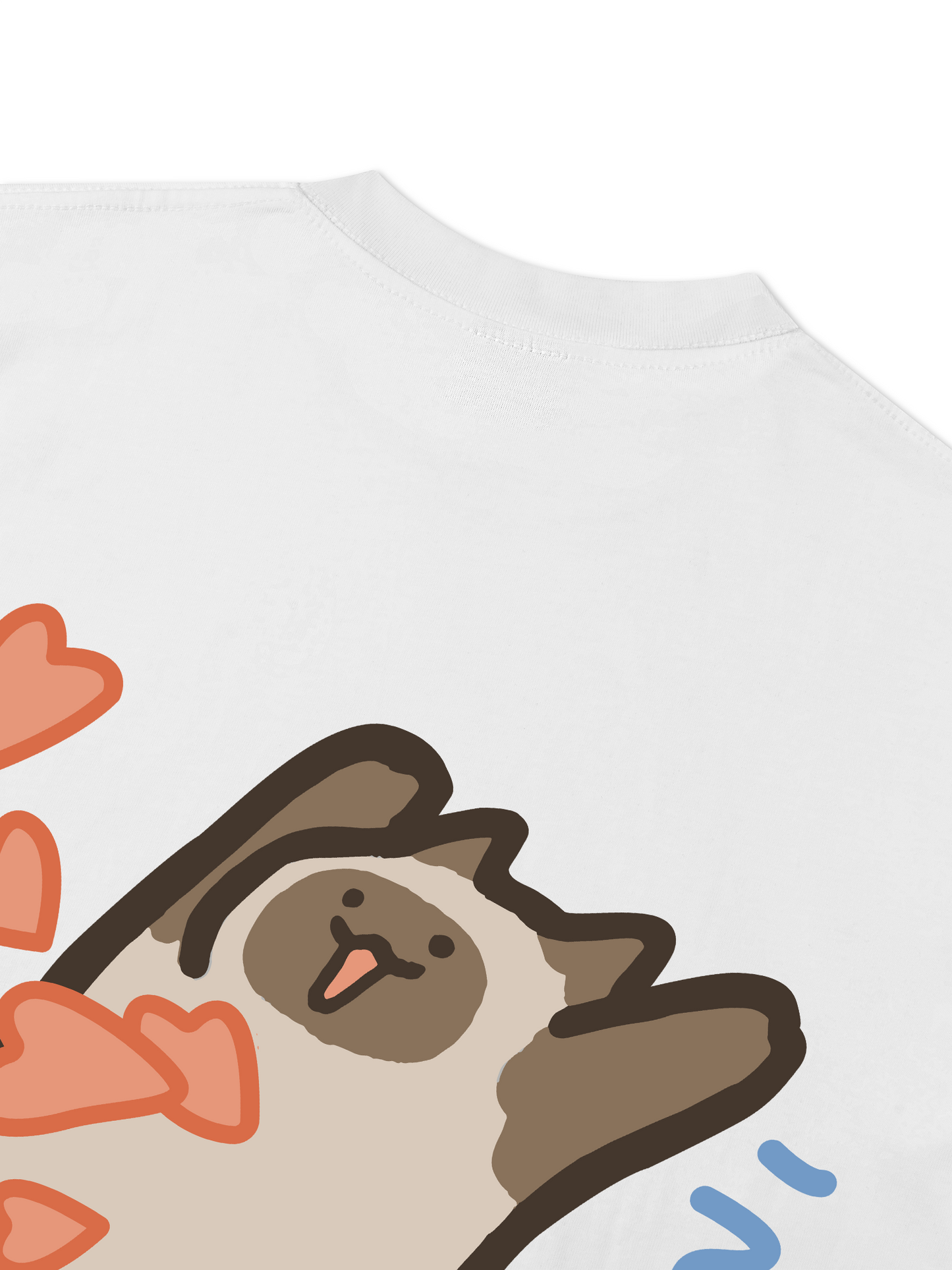 Áo Thun Relaxed Fit Love You Cat Couple