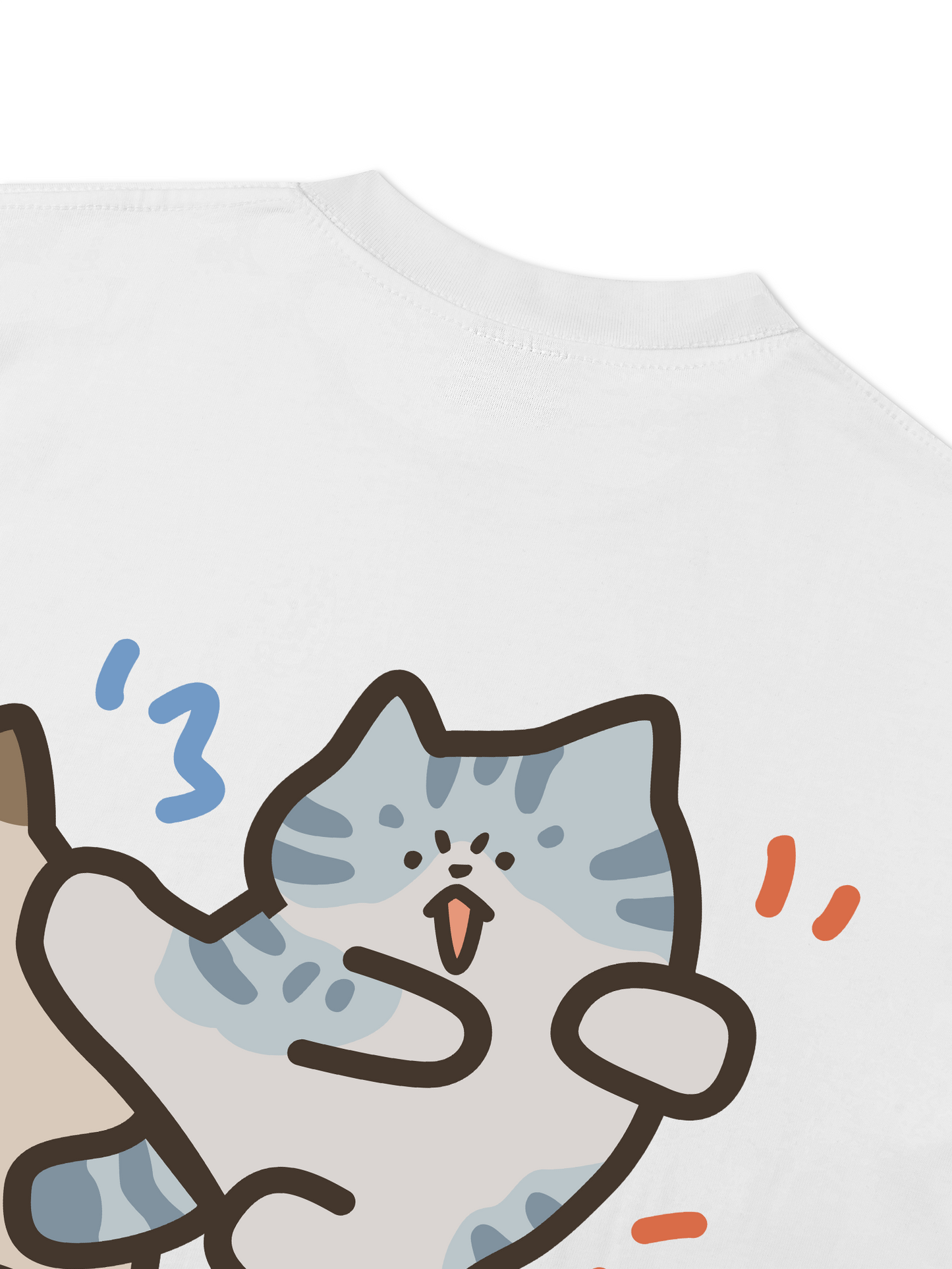 Áo Thun Relaxed Fit Paws Luv Cat Couple