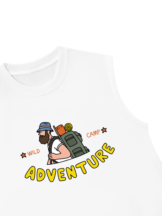 Áo Ba Lỗ Relaxed Fit Adventure Wild Camp