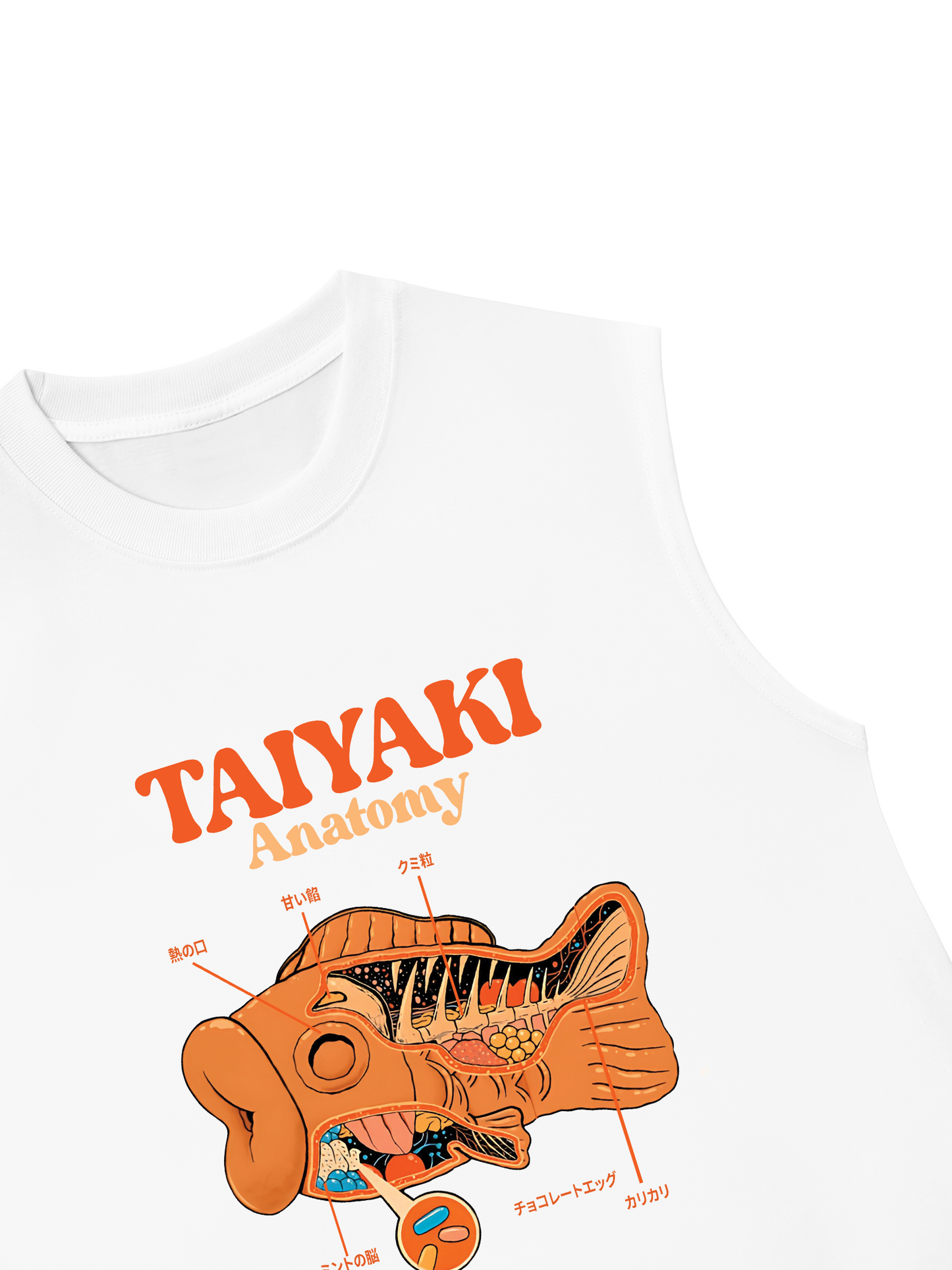 Áo Ba Lỗ Relaxed Fit Taiyaki Anatomy