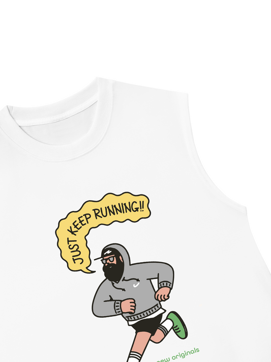 Áo Ba Lỗ Relaxed Fit Just Keep Running