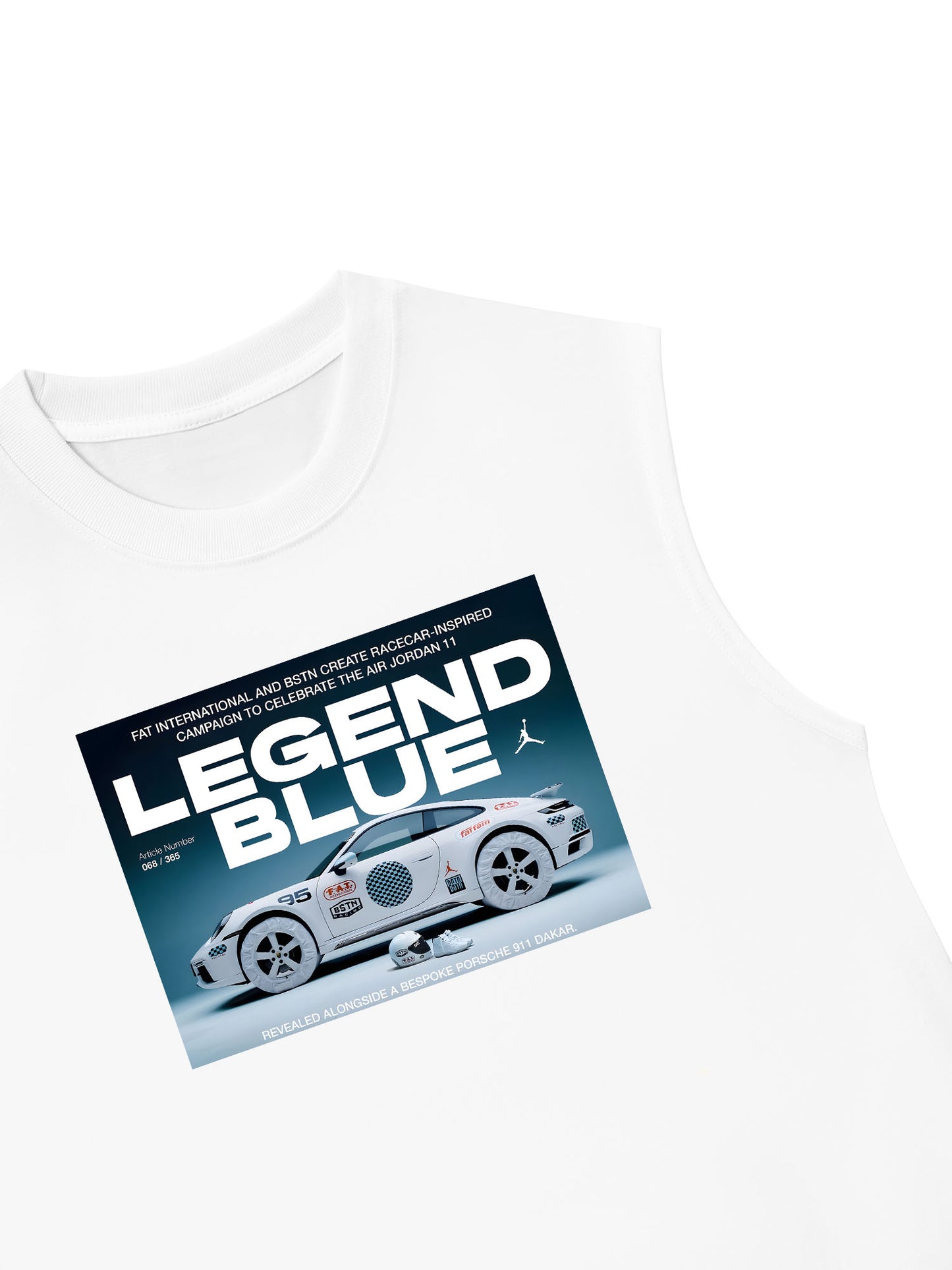 Áo Ba Lỗ Relaxed Fit CAR Porsche 911 Blue Legend