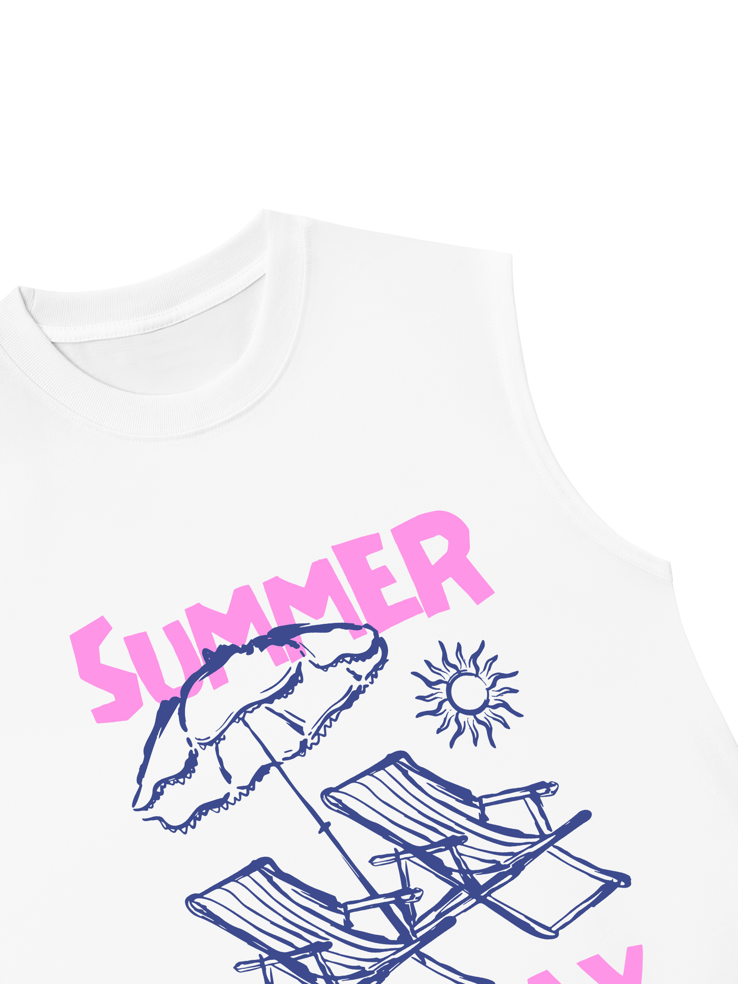 Áo Ba Lỗ Relaxed Fit Summer Holiday The Girl