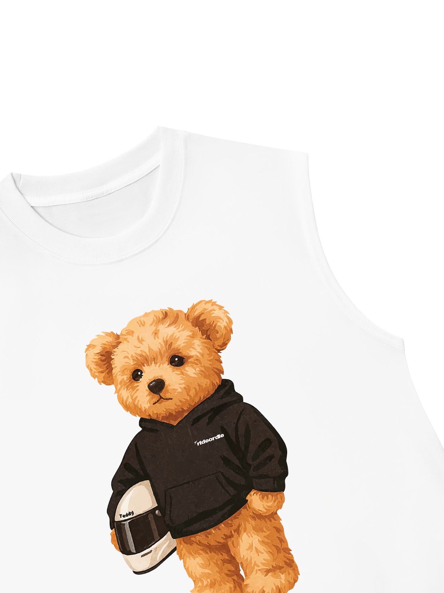 Áo Ba Lỗ Relaxed Fit Teddy Ride Or Die