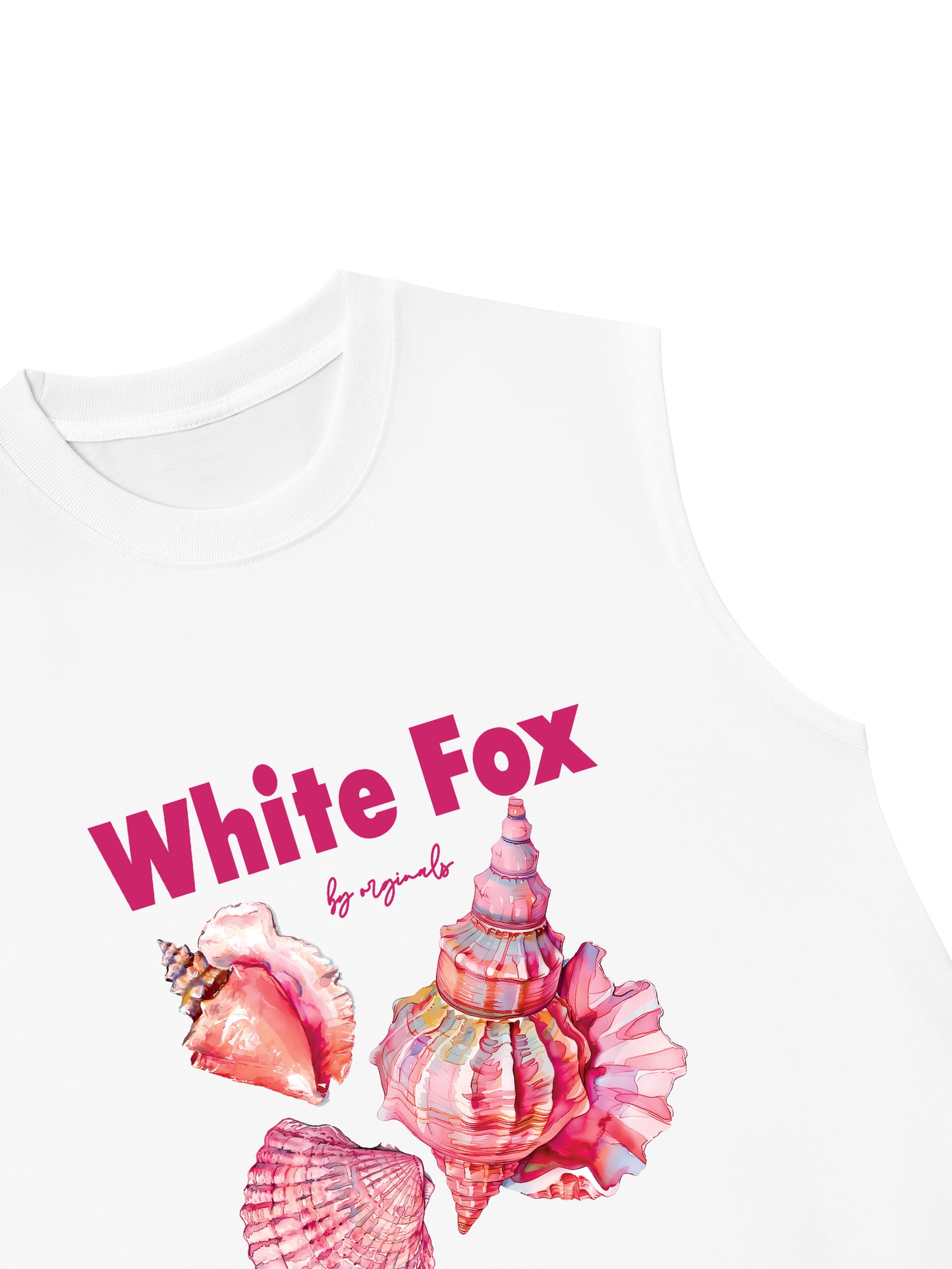 Áo Ba Lỗ Relaxed Fit Ocean White Fox