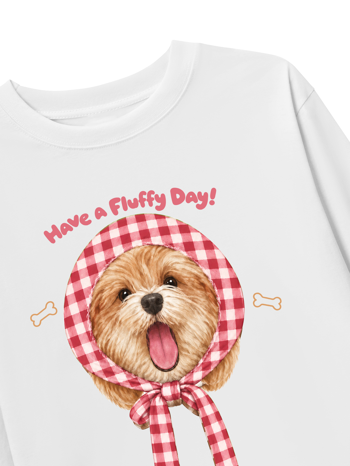 Áo Thun Dài Tay Red Have A Fluffy Day!