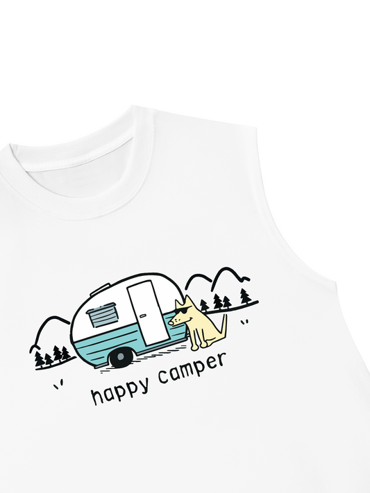 Áo Ba Lỗ Relaxed Fit Go Outside Happy Camper
