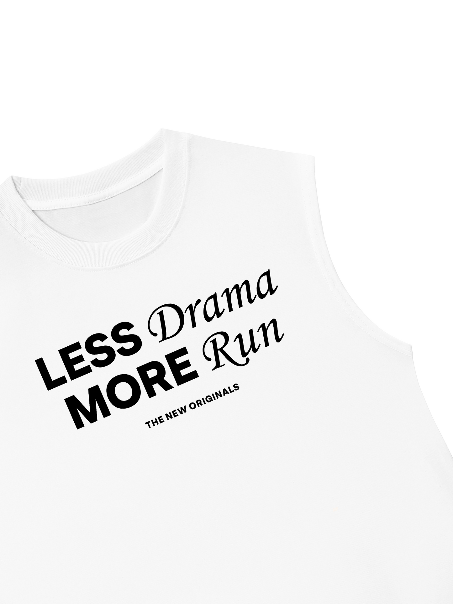 Áo Ba Lỗ Relaxed Fit Less Drama More Run