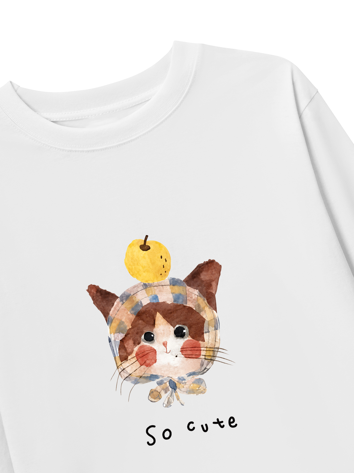 Áo Thun Dài Tay So Cute Cat đen