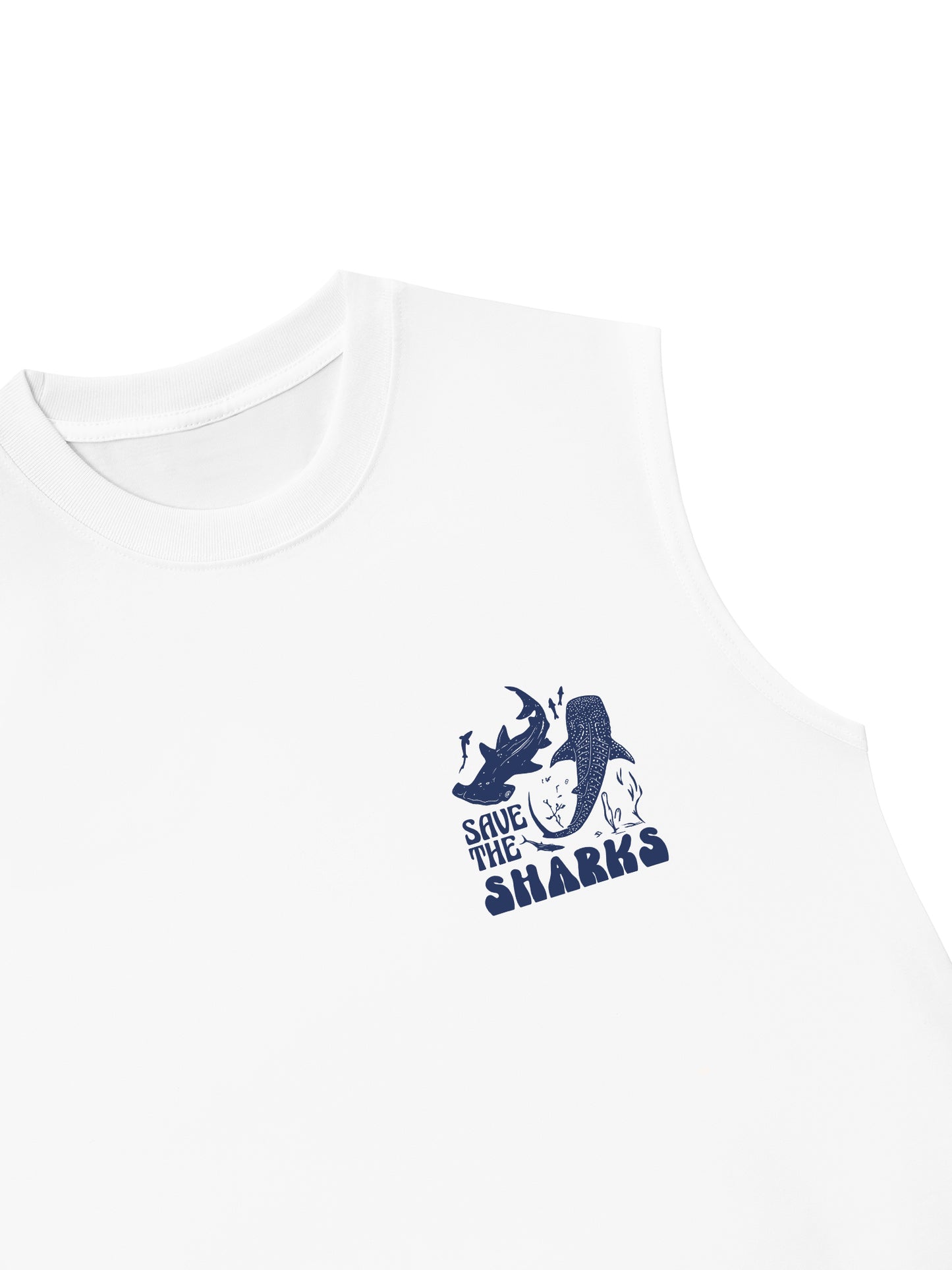 Áo Ba Lỗ Relaxed Fit Ocean Save The Shark