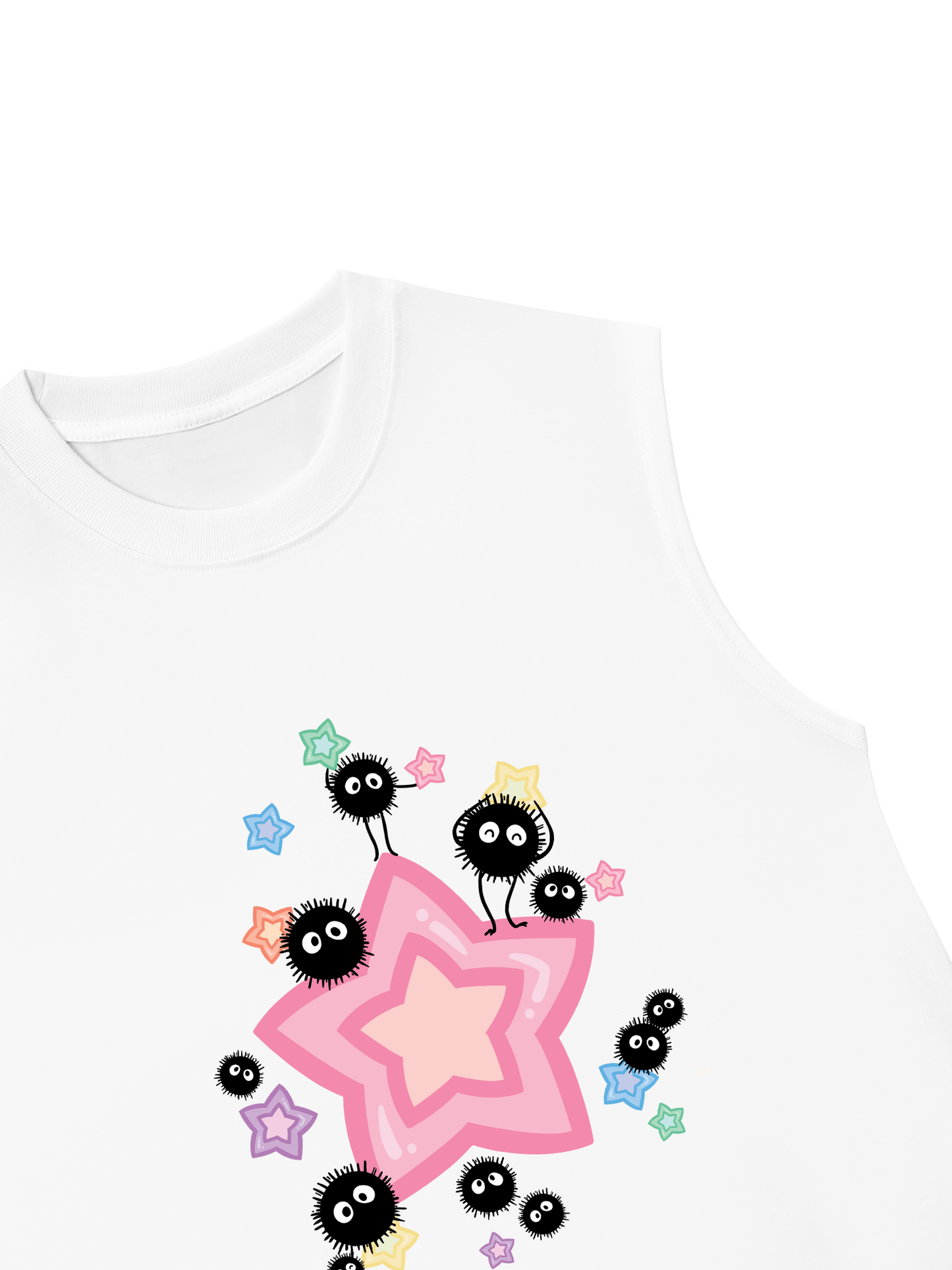 Áo Ba Lỗ Relaxed Fit Japan Spirit Soot Sprites And Candy