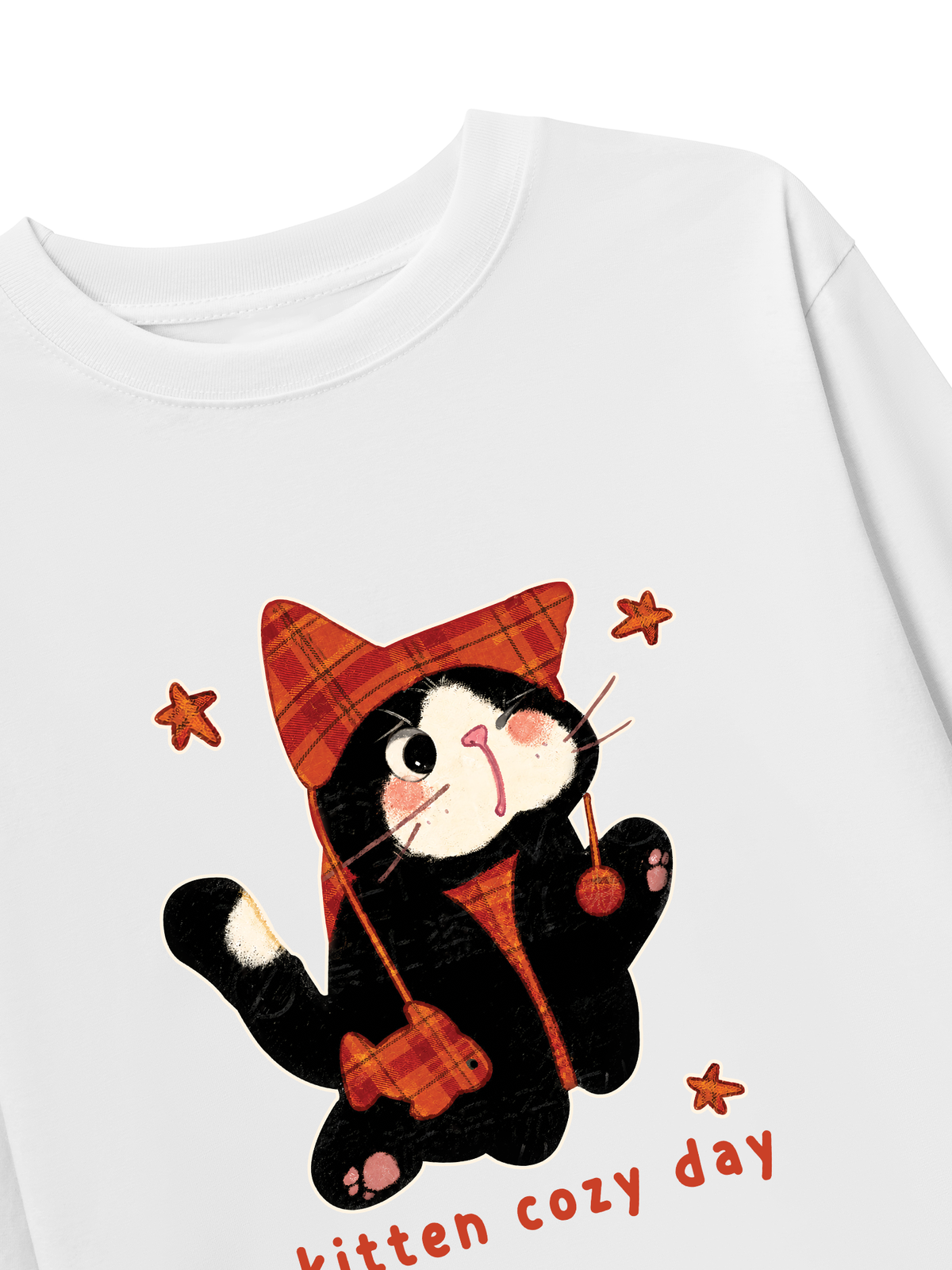 Áo Thun Dài Tay  Kitten Cozy Day