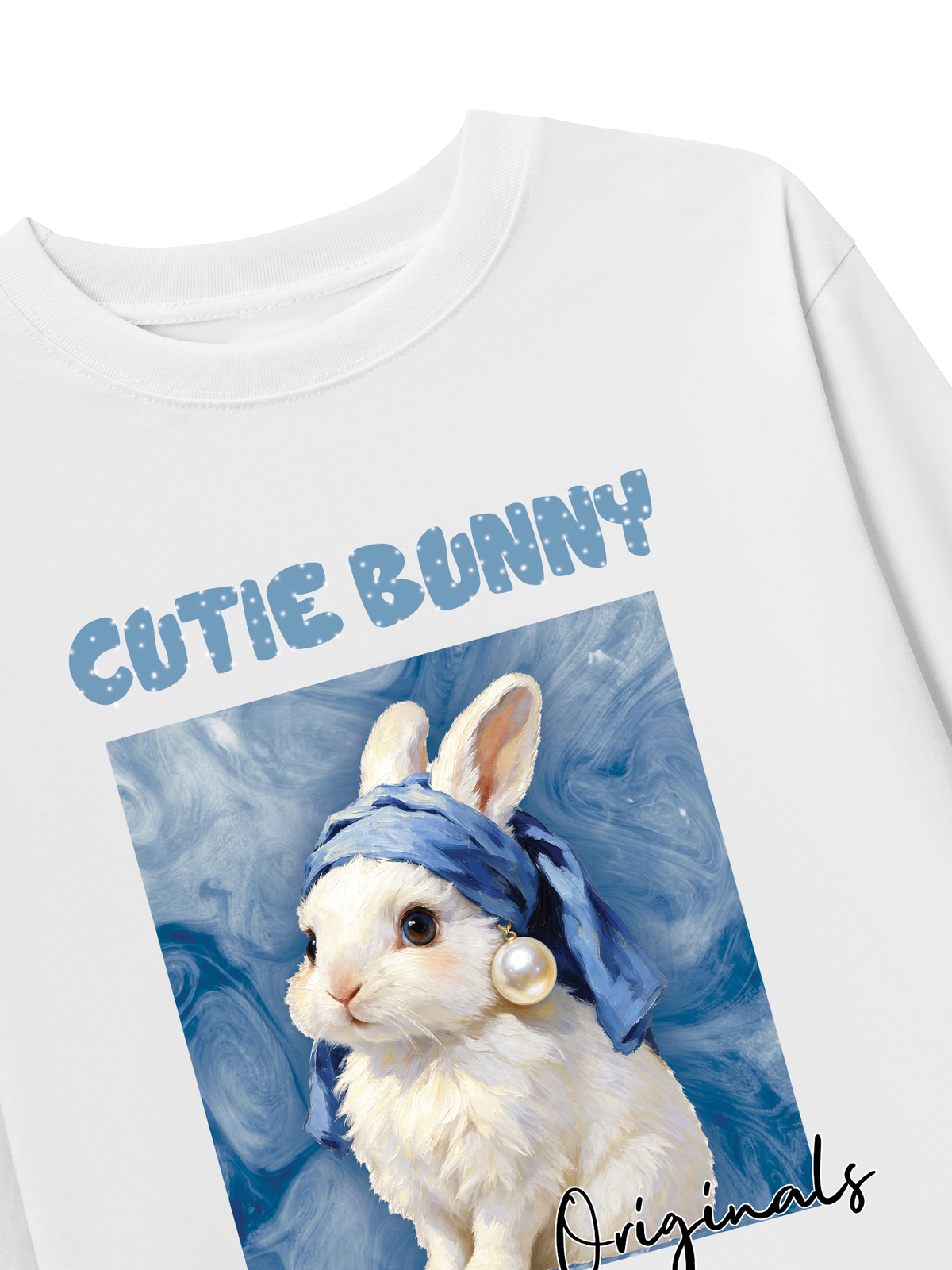 Áo Thun Dài Tay Cutie Bunny Vangogh