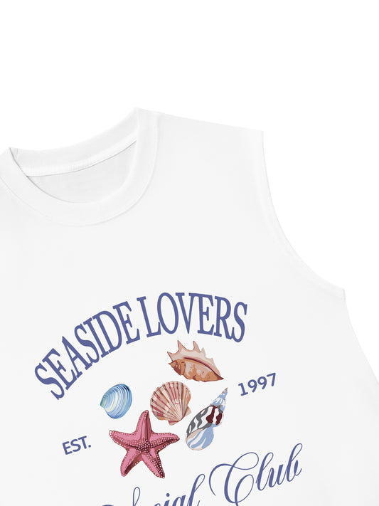 Áo Ba Lỗ Relaxed Fit Ocean Seaside Lovers
