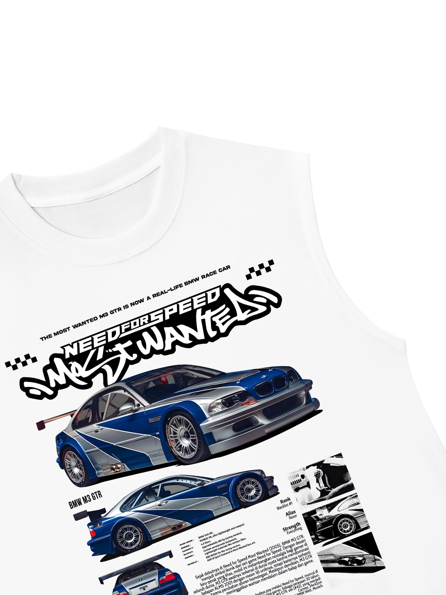 Áo Ba Lỗ Relaxed Fit CAR Need For Speed Most Wanted