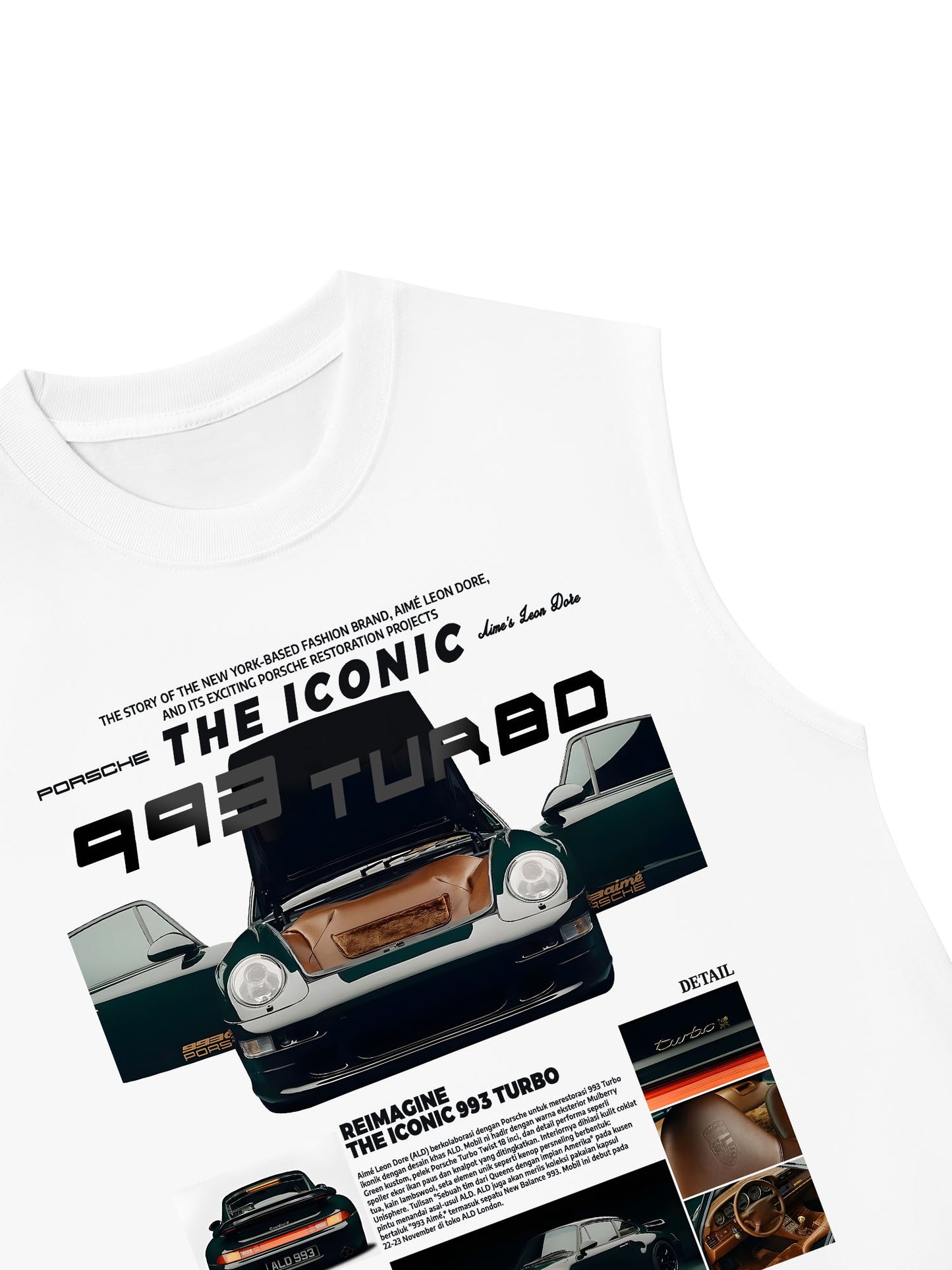 Áo Ba Lỗ Relaxed Fit CAR The Iconic 993 Turbo