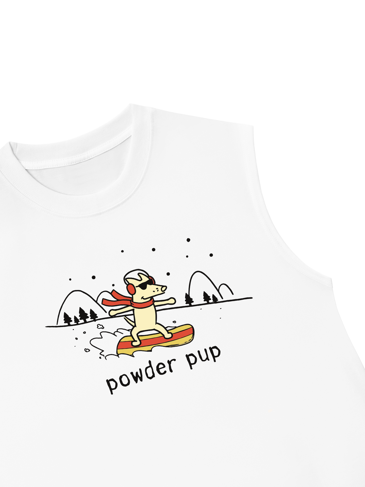 Áo Ba Lỗ Relaxed Fit Go Outside Powder Pup