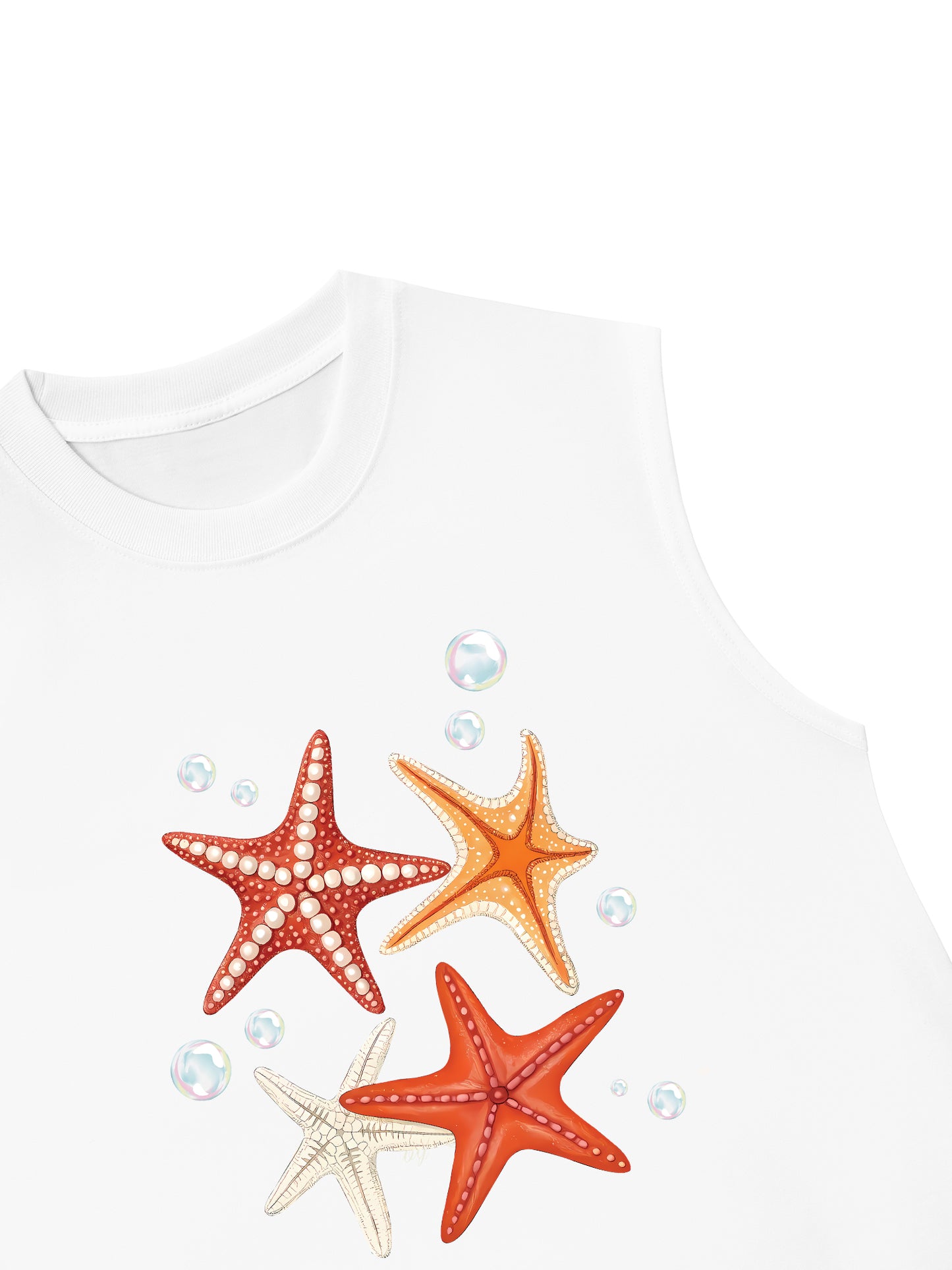 Áo Ba Lỗ Relaxed Fit Ocean Orange StarFish