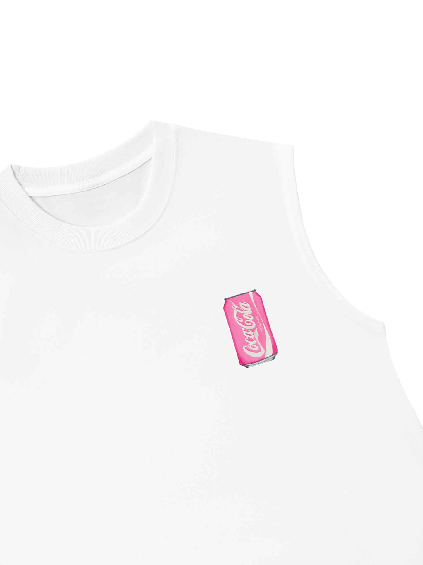 Áo Ba Lỗ Relaxed Fit Summer Vibes Pink Coca Cola