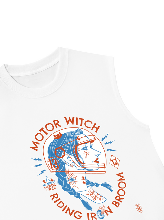 Áo Ba Lỗ Relaxed Fit Motor Witch