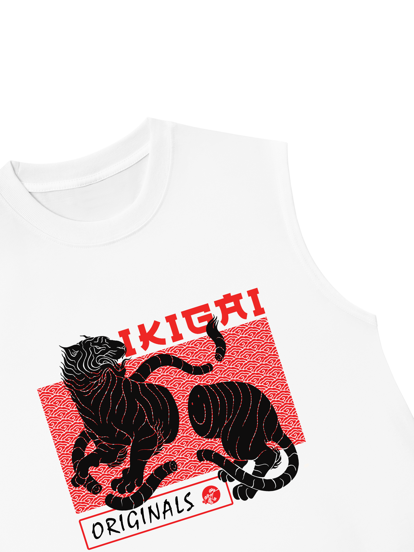 Áo Ba Lỗ Relaxed Fit Japan Spirit Ikigai Tiger Originals