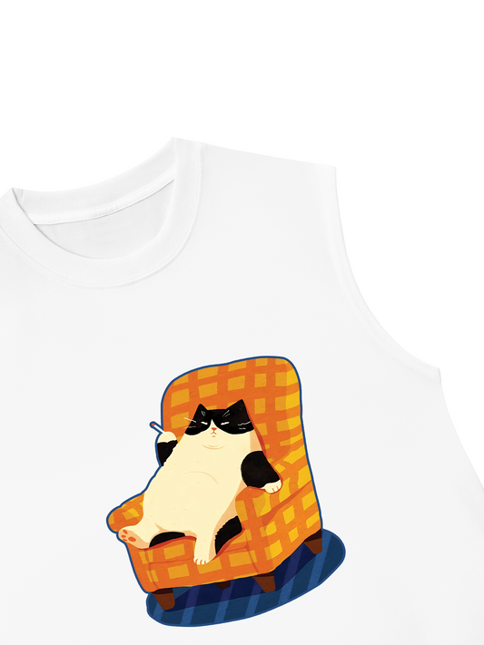 Áo Ba Lỗ Relaxed Fit A Smoking Cat